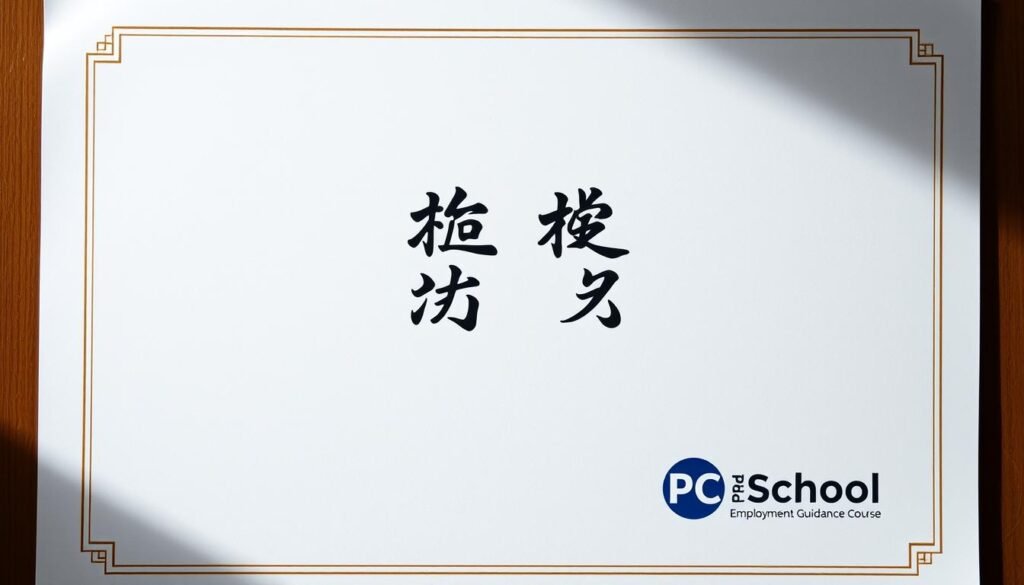 就業輔導課程結訓證書